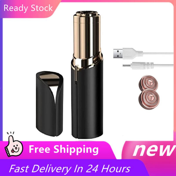 USB Electric Lipstick Shaver Hair Removal Machine Eyebrow Trimmer Women'S Hair Removal Device Mini Facial Hair Removal Instrumen