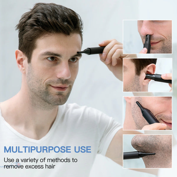 Electric Nose Trimmer Rechargeable Nose Hair Trimmer Nose Hair Removal Eyebrow Trimmer for Men Haircut Nose Trimmer Nose and Ear
